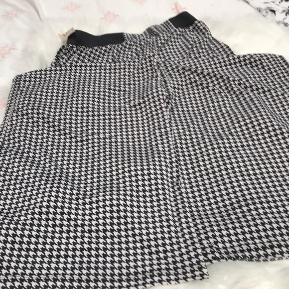 Palazzo pants houndstooth one size excellent nwt - Picture 2 of 4